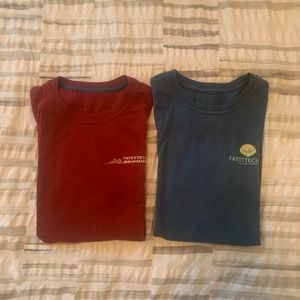 Fayettechill Blue and Red Long Sleeve T-Shirts